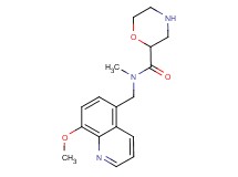 N-[(8-methoxyquinolin-5-yl)methyl]-N-methylmorpholine-2-carboxamide