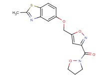 5-{[3-(2-isoxazolidinylcarbonyl)-5-isoxazolyl]methoxy}-2-methyl-1,3-benzothiazole