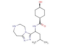 cis-4-hydroxy-N-[3-methyl-1-(6,7,8,9-tetrahydro-5H-[1,2,4]triazolo[4,3-d][1,4]diazepin-3-yl)butyl]cyclohexanecarboxamide