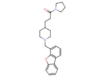 1-(dibenzo[b,d]furan-4-ylmethyl)-4-[3-oxo-3-(1-pyrrolidinyl)propyl]piperidine