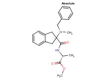 methyl N-({2-[benzyl(methyl)amino]-2,3-dihydro-1H-inden-2-yl}carbonyl)-D-alaninate