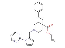 ethyl 4-(2-phenylethyl)-1-{[1-(2-pyrimidinyl)-1H-pyrrol-2-yl]methyl}-4-piperidinecarboxylate