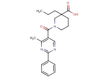 1-[(4-methyl-2-phenylpyrimidin-5-yl)carbonyl]-3-propylpiperidine-3-carboxylic acid