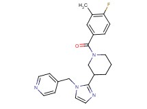 4-({2-[1-(4-fluoro-3-methylbenzoyl)piperidin-3-yl]-1H-imidazol-1-yl}methyl)pyridine