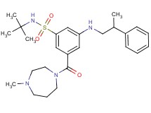 N-(tert-butyl)-3-[(4-methyl-1,4-diazepan-1-yl)carbonyl]-5-[(2-phenylpropyl)amino]benzenesulfonamide