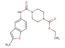 ethyl 4-{[(2-methyl-1-benzofuran-5-yl)amino]carbonyl}piperazine-1-carboxylate