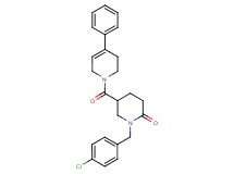 1-(4-chlorobenzyl)-5-[(4-phenyl-3,6-dihydro-1(2H)-pyridinyl)carbonyl]-2-piperidinone