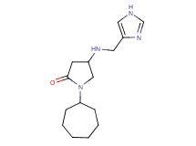 1-cycloheptyl-4-[(1H-imidazol-4-ylmethyl)amino]-2-pyrrolidinone