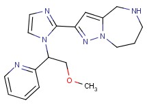 2-{1-[2-methoxy-1-(2-pyridinyl)ethyl]-1H-imidazol-2-yl}-5,6,7,8-tetrahydro-4H-pyrazolo[1,5-a][1,4]diazepine dihydrochloride