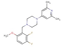 1-(2,3-difluoro-6-methoxybenzyl)-4-(2,6-dimethyl-4-pyridinyl)piperazine
