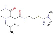 2-(1-isobutyl-3-oxo-2-piperazinyl)-N-{2-[(1-methyl-1H-imidazol-2-yl)thio]ethyl}acetamide