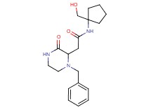 2-(1-benzyl-3-oxo-2-piperazinyl)-N-[1-(hydroxymethyl)cyclopentyl]acetamide