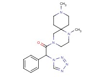 1,9-dimethyl-4-[phenyl(1H-tetrazol-1-yl)acetyl]-1,4,9-triazaspiro[5.5]undecane