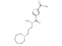 5-acetyl-N-(3-azepan-1-ylpropyl)-N-methylthiophene-3-carboxamide