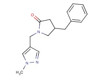 4-benzyl-1-[(1-methyl-1H-pyrazol-4-yl)methyl]pyrrolidin-2-one
