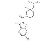 1-[(3-chloro-6-methylpyrazolo[1,5-a]pyrimidin-2-yl)carbonyl]-3-[(dimethylamino)methyl]-3-piperidinol