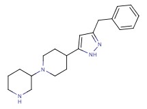 4-(3-benzyl-1H-pyrazol-5-yl)-1,3'-bipiperidine dihydrochloride