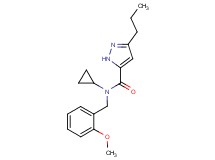N-cyclopropyl-N-(2-methoxybenzyl)-3-propyl-1H-pyrazole-5-carboxamide