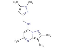 N-[(1,5-dimethyl-1H-pyrazol-3-yl)methyl]-2,3,5-trimethylpyrazolo[1,5-a]pyrimidin-7-amine