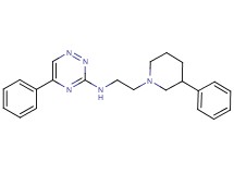 5-phenyl-N-[2-(3-phenyl-1-piperidinyl)ethyl]-1,2,4-triazin-3-amine