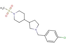 4-[1-(4-chlorobenzyl)-3-pyrrolidinyl]-1-(methylsulfonyl)piperidine