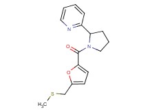 2-(1-{5-[(methylthio)methyl]-2-furoyl}-2-pyrrolidinyl)pyridine