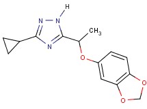 5-[1-(1,3-benzodioxol-5-yloxy)ethyl]-3-cyclopropyl-1H-1,2,4-triazole