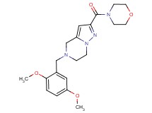 5-(2,5-dimethoxybenzyl)-2-(morpholin-4-ylcarbonyl)-4,5,6,7-tetrahydropyrazolo[1,5-a]pyrazine
