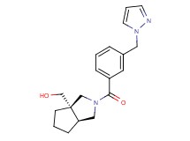[(3aS*,6aS*)-2-[3-(1H-pyrazol-1-ylmethyl)benzoyl]hexahydrocyclopenta[c]pyrrol-3a(1H)-yl]methanol