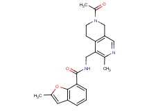 N-[(7-acetyl-3-methyl-5,6,7,8-tetrahydro-2,7-naphthyridin-4-yl)methyl]-2-methyl-1-benzofuran-7-carboxamide