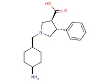 (3S*,4R*)-1-[(cis-4-aminocyclohexyl)methyl]-4-phenylpyrrolidine-3-carboxylic acid