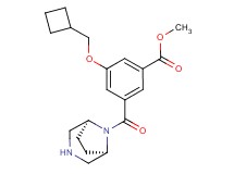 methyl 3-(cyclobutylmethoxy)-5-[rel-(1R,5S)-3,8-diazabicyclo[3.2.1]oct-8-ylcarbonyl]benzoate hydrochloride