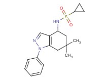 N-(6,6-dimethyl-1-phenyl-4,5,6,7-tetrahydro-1H-indazol-4-yl)cyclopropanesulfonamide