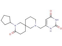 6-[(8-cyclopentyl-9-oxo-2,8-diazaspiro[5.5]undec-2-yl)methyl]-2,4(1H,3H)-pyrimidinedione