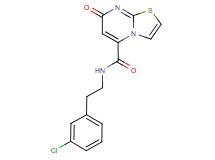 N-[2-(3-chlorophenyl)ethyl]-7-oxo-7H-[1,3]thiazolo[3,2-a]pyrimidine-5-carboxamide