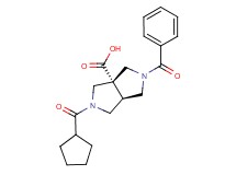 (3aR*,6aR*)-2-benzoyl-5-(cyclopentylcarbonyl)hexahydropyrrolo[3,4-c]pyrrole-3a(1H)-carboxylic acid