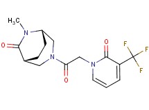 (1R*,5S*)-6-methyl-3-{[2-oxo-3-(trifluoromethyl)pyridin-1(2H)-yl]acetyl}-3,6-diazabicyclo[3.2.2]nonan-7-one