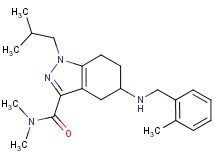 1-isobutyl-N,N-dimethyl-5-[(2-methylbenzyl)amino]-4,5,6,7-tetrahydro-1H-indazole-3-carboxamide