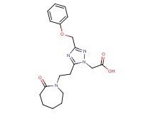 [5-[2-(2-oxoazepan-1-yl)ethyl]-3-(phenoxymethyl)-1H-1,2,4-triazol-1-yl]acetic acid
