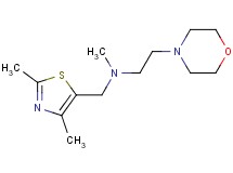 N-[(2,4-dimethyl-1,3-thiazol-5-yl)methyl]-N-methyl-2-(4-morpholinyl)ethanamine bis(trifluoroacetate)
