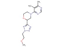 4-(5,6-dimethylpyrimidin-4-yl)-2-[2-(2-methoxyethyl)-2H-tetrazol-5-yl]morpholine