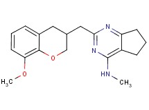 2-[(8-methoxy-3,4-dihydro-2H-chromen-3-yl)methyl]-N-methyl-6,7-dihydro-5H-cyclopenta[d]pyrimidin-4-amine