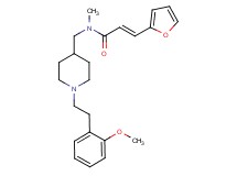 (2E)-3-(2-furyl)-N-({1-[2-(2-methoxyphenyl)ethyl]-4-piperidinyl}methyl)-N-methylacrylamide