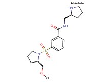 3-{[(2R)-2-(methoxymethyl)pyrrolidin-1-yl]sulfonyl}-N-[(2S)-pyrrolidin-2-ylmethyl]benzamide