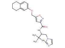 N-[1-(1H-imidazol-1-ylmethyl)-2,2-dimethylpropyl]-5-[(5,6,7,8-tetrahydro-2-naphthalenyloxy)methyl]-3-isoxazolecarboxamide