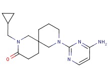 8-(4-amino-2-pyrimidinyl)-2-(cyclopropylmethyl)-2,8-diazaspiro[5.5]undecan-3-one