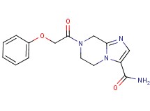 7-(phenoxyacetyl)-5,6,7,8-tetrahydroimidazo[1,2-a]pyrazine-3-carboxamide