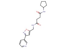 N-cyclopentyl-N'-[(3-pyridin-3-ylisoxazol-5-yl)methyl]succinamide