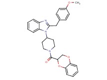 1-[1-(2,3-dihydro-1,4-benzodioxin-2-ylcarbonyl)-4-piperidinyl]-2-(4-methoxybenzyl)-1H-benzimidazole