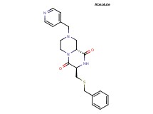 (3R,9aR)-3-[(benzylthio)methyl]-8-(4-pyridinylmethyl)tetrahydro-2H-pyrazino[1,2-a]pyrazine-1,4(3H,6H)-dione